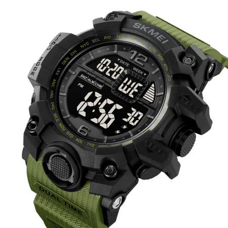 Часы наручные Skmei мужские электронные спортивные 2245green