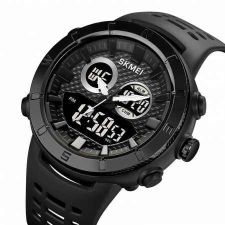 Часы наручные Skmei мужские электронные спортивные 2014black-black