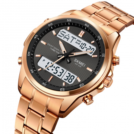 Часы наручные Skmei мужские электронные 2049rose-gold-white
