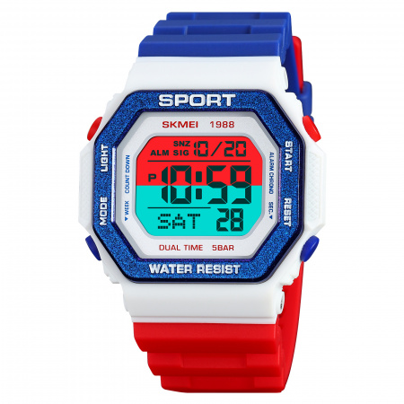 Часы наручные Skmei мужские электронные спортивные 1988red-blue