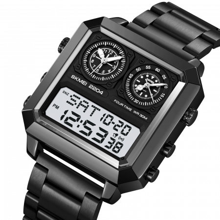 Часы наручные Skmei мужские электронные 2204black-white