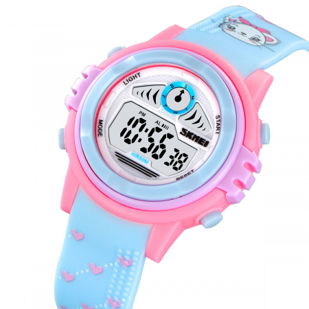 Часы наручные Skmei детские электронные спортивные 2266blue-pink
