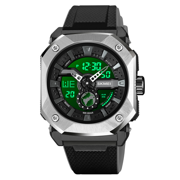 Часы наручные Skmei мужские электронные спортивные 2272silver-black