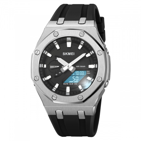 Часы наручные Skmei мужские электронные спортивные 2243silver-black