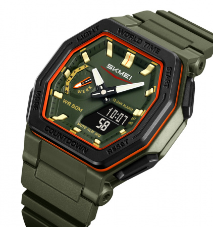 Часы наручные Skmei мужские электронные спортивные 2438green