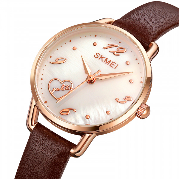 Часы наручные Skmei женские кварцевые 2005rose-gold-brown