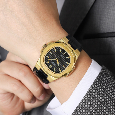 Часы наручные Skmei мужские кварцевые 2512gold-black