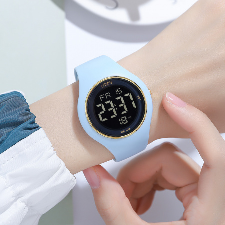 Часы наручные Skmei женские электронные спортивные 2026light-blue