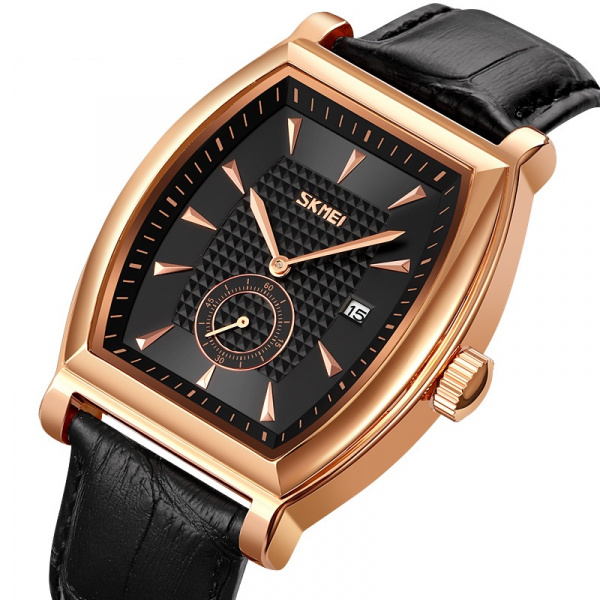 Часы наручные Skmei мужские кварцевые 9306rose-gold-black