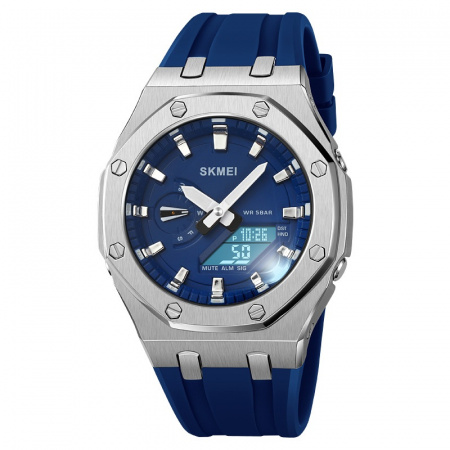 Часы наручные Skmei мужские электронные спортивные 2243silver-dark-blue