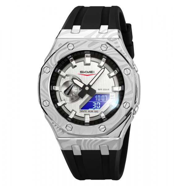 Часы наручные Skmei мужские электронные спортивные 2471silver
