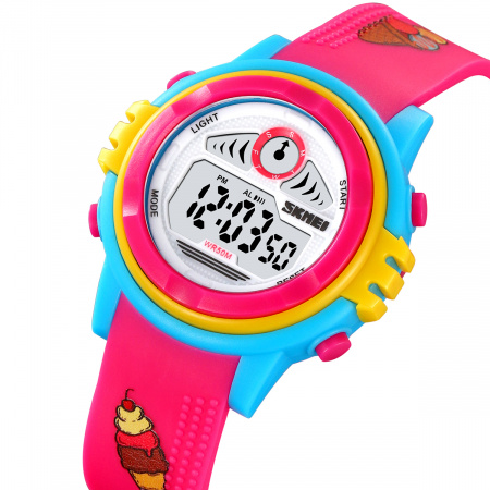Часы наручные Skmei детские электронные спортивные 2266pink-blue