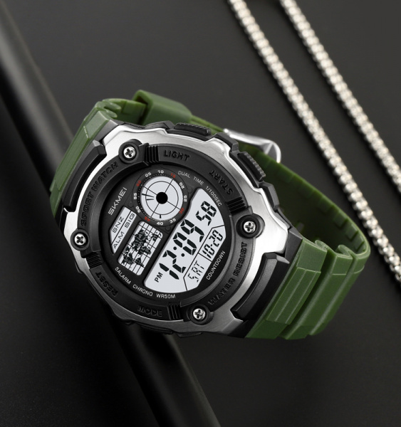 Часы наручные Skmei мужские электронные спортивные 2517green