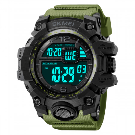 Часы наручные Skmei мужские электронные спортивные 2245green