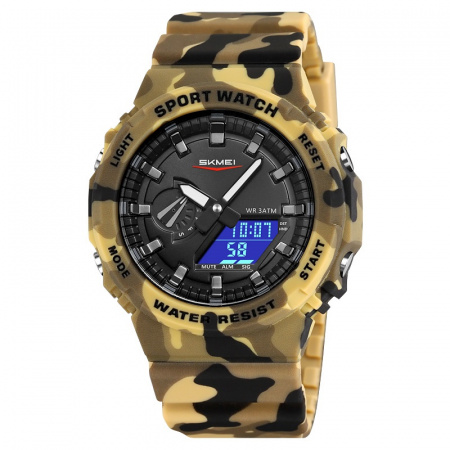 Часы наручные Skmei мужские электронные спортивные 2351beige-camo