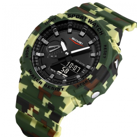 Часы наручные Skmei мужские электронные спортивные 2351green-camo