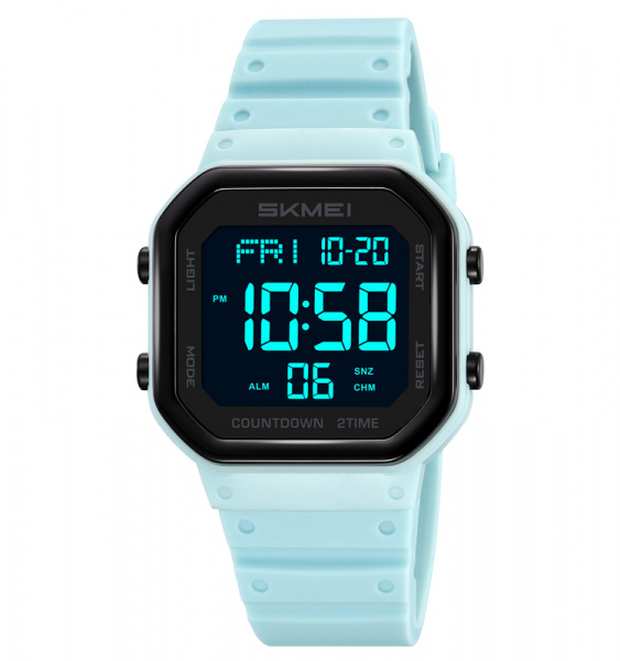 Часы наручные Skmei женские электронные спортивные 2439light-blue