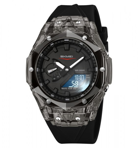 Часы наручные Skmei мужские электронные спортивные 2411black-black