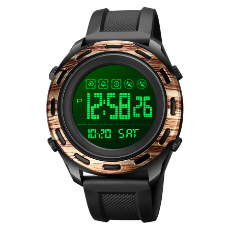 Часы наручные Skmei мужские электронные спортивные 1872rose-gold-black