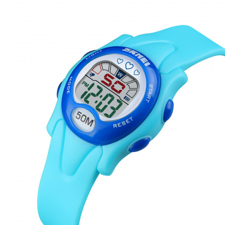 Часы наручные Skmei детские электронные спортивные 1478light-blue