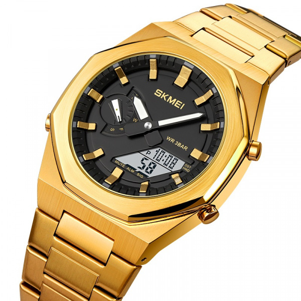 Часы наручные Skmei мужские электронные спортивные 1816gold-white