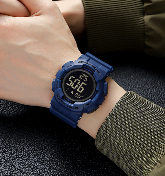 Часы наручные Skmei мужские электронные спортивные 2081blue-black