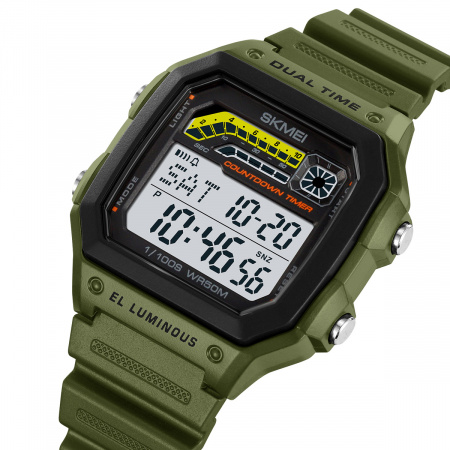 Часы наручные Skmei мужские электронные 2307green