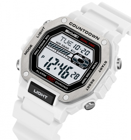 Часы наручные Skmei мужские электронные спортивные  2522white