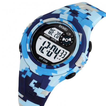 Часы наручные Skmei детские электронные спортивные 2280blue-camo